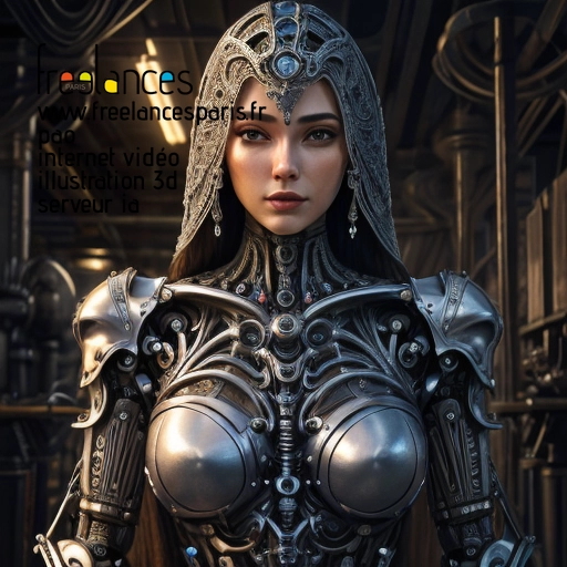 Pao internet vidéo illustration 3d serveur intelligence générative freelance paris studio de création 63WJL011